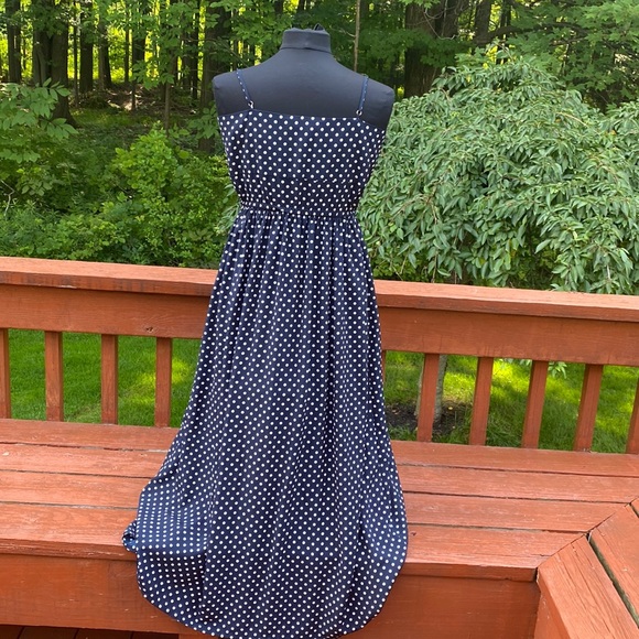 Robert Rodriguez blue and white polka dot Maxi,Excellent Condition, missing belt - Picture 4 of 14